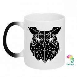 Чашка-хамелеон Broken owl - PrintSalon
