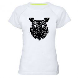 Жіноча футболка для спорту Broken owl - PrintSalon