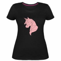 Женская премиум футболка Broken unicorn 1 - PrintSalon