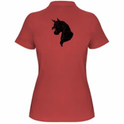 Женское поло Broken unicorn 1 - PrintSalon