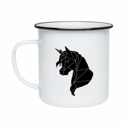 Кружка эмалированная Broken unicorn 1 - PrintSalon