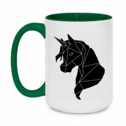 Чашка двухцветная 420ml Broken unicorn 1 - PrintSalon