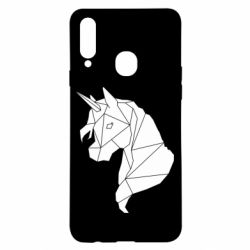 Чехол для Samsung A20s Broken unicorn 1 - PrintSalon