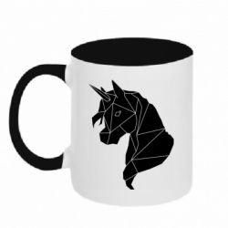 Чашка двухцветная 320ml Broken unicorn 1 - PrintSalon