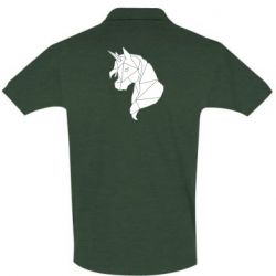 Мужское поло Broken unicorn 1 - PrintSalon