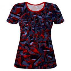 Женская футболка 3D Broken Wall - PrintSalon