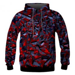 Мужское 3D худи Broken Wall - PrintSalon