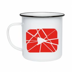 Кружка эмалированная Broken - PrintSalon