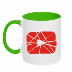 Чашка двокольорова Broken