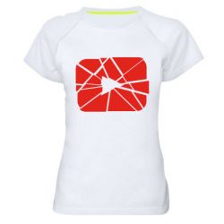 Женская футболка для спорта Broken - PrintSalon