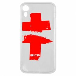 Чехол для iPhone XR Brutto Logo - PrintSalon