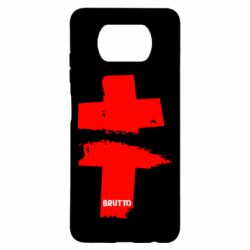 Чехол для Xiaomi Poco X3 Brutto Logo - PrintSalon