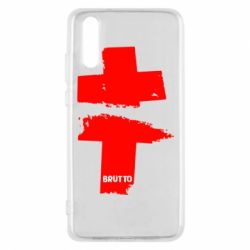 Чехол для Huawei P20 Brutto Logo - PrintSalon