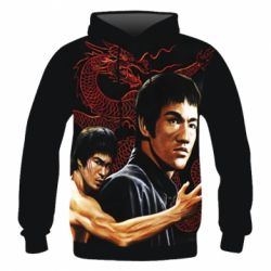 Мужское 3D худи Брюс Ли рисунок - PrintSalon