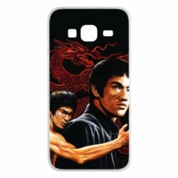Чехол для Samsung J3 2016 Брюс Ли рисунок