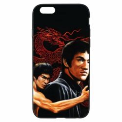 Чехол для iPhone 6/6S Брюс Ли рисунок - PrintSalon