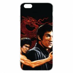 Чехол для iPhone 6 Plus/6S Plus Брюс Ли рисунок - PrintSalon