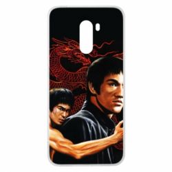 Чехол для Xiaomi Pocophone F1 Брюс Ли рисунок - PrintSalon