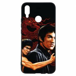 Чехол для Huawei P Smart Plus 2018 Брюс Ли рисунок - PrintSalon
