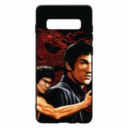Чехол для Samsung S10+ Брюс Ли рисунок - PrintSalon