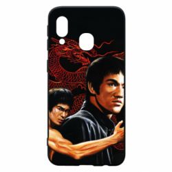 Чехол для Samsung A40 Брюс Ли рисунок