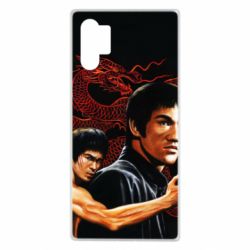 Чехол для Samsung Note 10 Plus Брюс Ли рисунок - PrintSalon