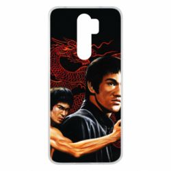 Чехол для Xiaomi Redmi Note 8 Pro Брюс Ли рисунок - PrintSalon