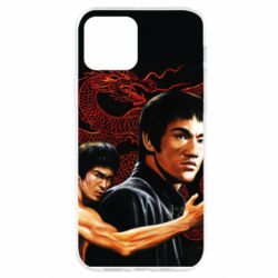 Чехол для iPhone 12 Pro Брюс Ли рисунок