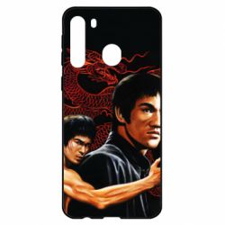 Чехол для Samsung A21 Брюс Ли рисунок-PrintSalon Чехол для Samsung A21 Брюс Ли рисунок