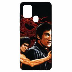 Чехол для Samsung A21s Брюс Ли рисунок - PrintSalon