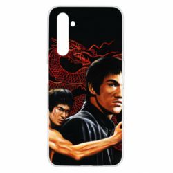 Чехол для Realme 6 Брюс Ли рисунок - PrintSalon