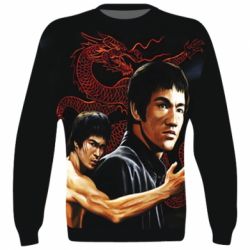 3D свитшот Брюс Ли рисунок - PrintSalon