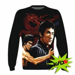 Детский 3D свитшот Брюс Ли рисунок - PrintSalon