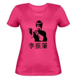 Женская футболка Брюс ли - PrintSalon