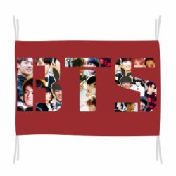 Флаг BTS collage - PrintSalon
