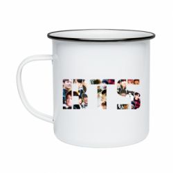 Кружка эмалированная BTS collage - PrintSalon
