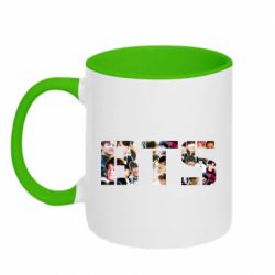 Чашка двокольорова BTS collage-PrintSalon Чашка двокольорова BTS collage