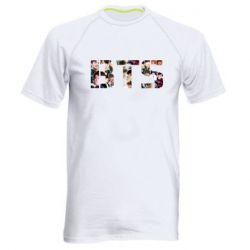 Мужская футболка для спорта BTS collage - PrintSalon