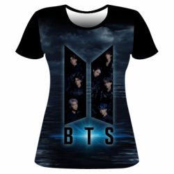 Женская футболка 3D BTS Dark Angels - PrintSalon