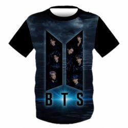 Детская 3D футболка BTS Dark Angels - PrintSalon