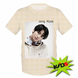 Детская 3D футболка BTS Jung  Kook - PrintSalon