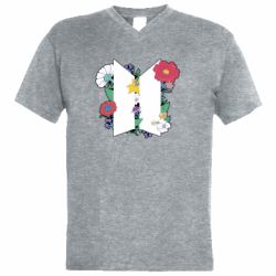 Мужская футболка  с V-образным вырезом BTS Map Of The Soul 7 - PrintSalon