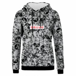 Жіноче 3D худі BTS 방탄소년단