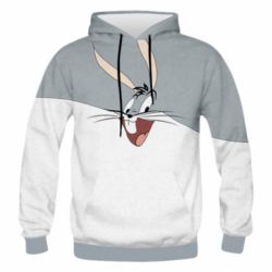 Чоловіче 3D худі Bugs bunny muzzle