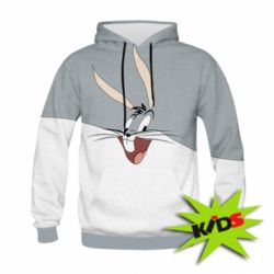 Дитяче 3D худі Bugs bunny muzzle