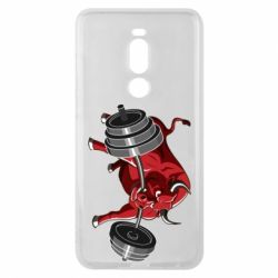 Чехол для Meizu Note 8 Bull with a barbell - PrintSalon