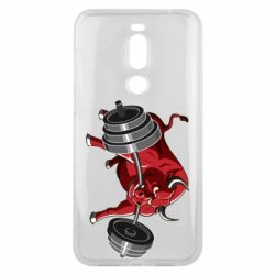 Чехол для Meizu X8 Bull with a barbell - PrintSalon