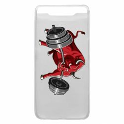 Чехол для Samsung A80 Bull with a barbell - PrintSalon