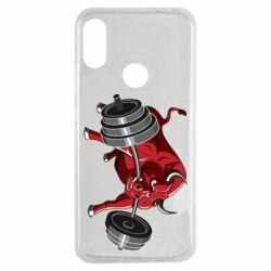 Чехол для Xiaomi Redmi Note 7 Bull with a barbell - PrintSalon