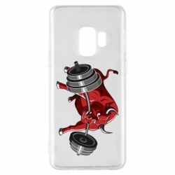 Чехол для Samsung S9 Bull with a barbell - PrintSalon